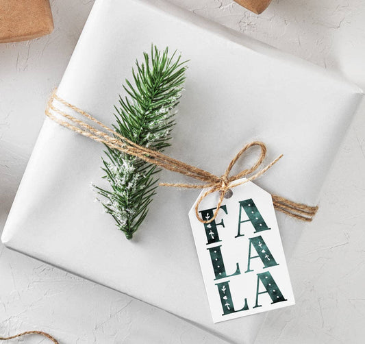 Christmas Shop-Fa La La Gift Tags - Creativien Studio