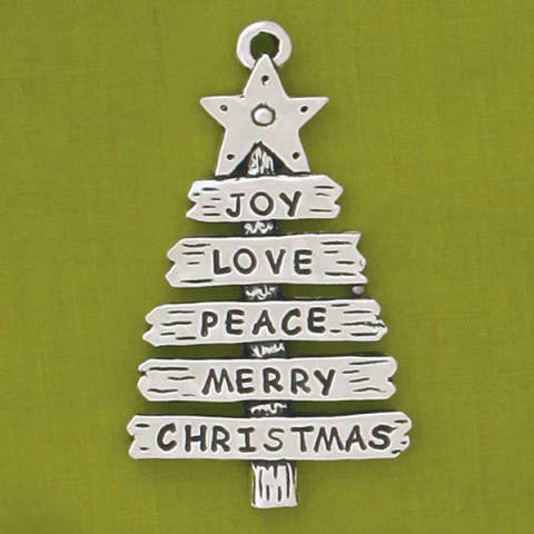 Word Tree Holiday Ornament - Boxed
