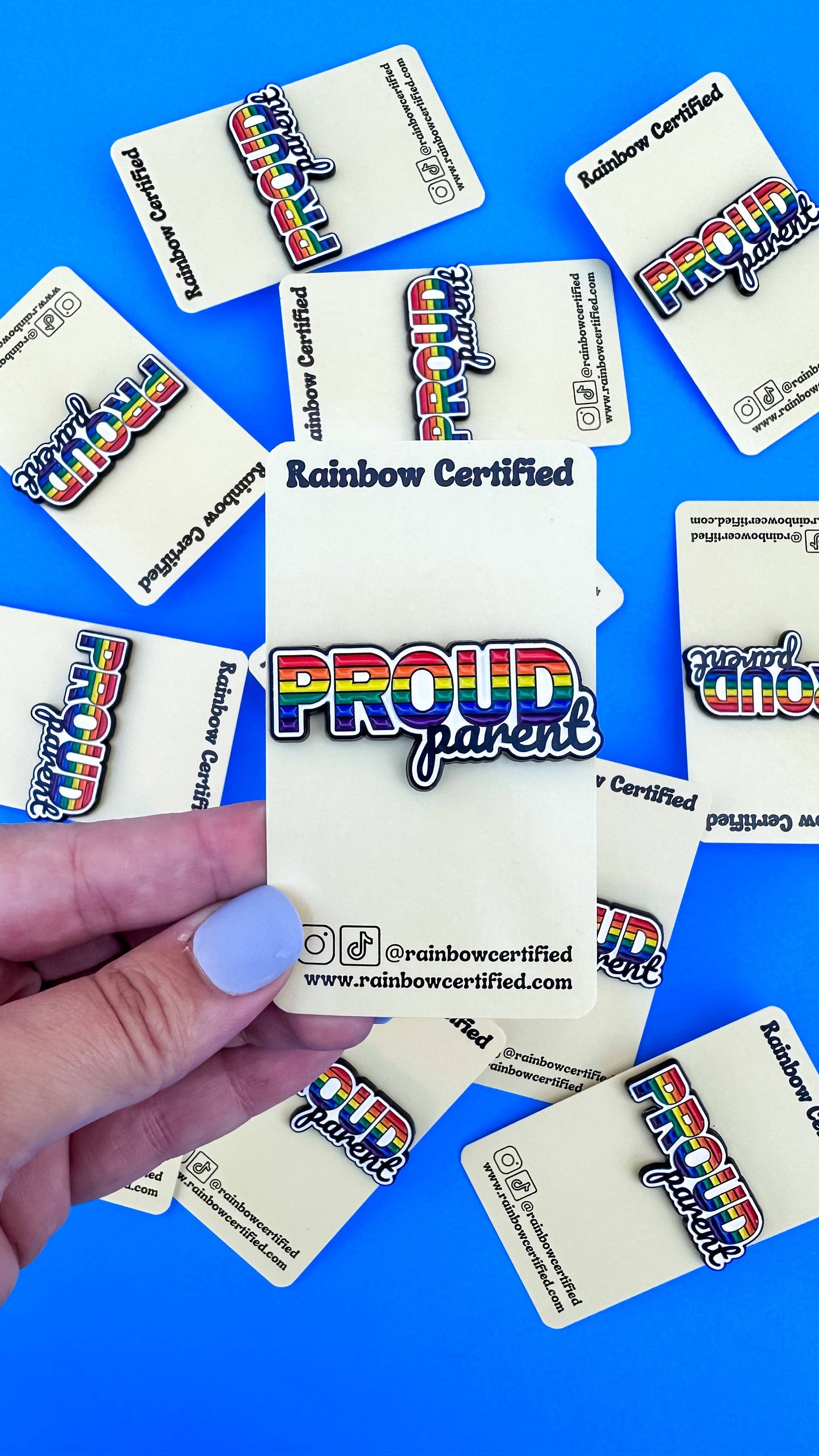 Rainbow Certified - Proud Parent Rainbow LGBTQ+ Pin