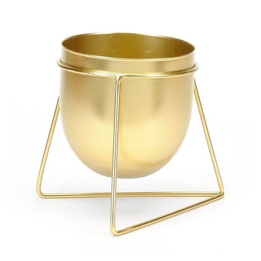 Bacon Basketware - GOLD METAL FLOWER STAND