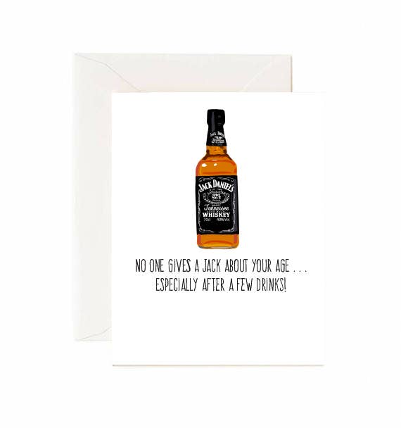 Jaybee Design - No One Gives A Jack About Your Age - Greeting Card