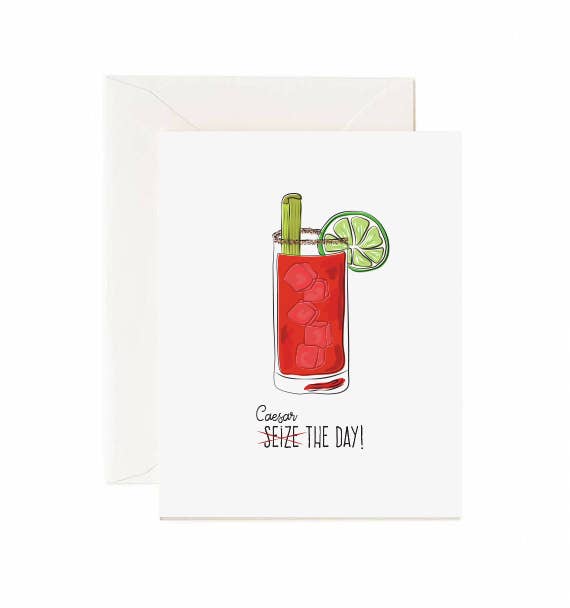 Jaybee Design - Caesar (Sieze) The Day - Greeting Card